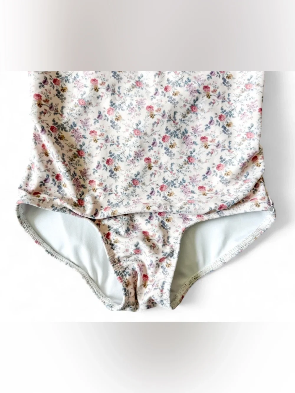 Minnow Toddler Girls Floral Ruffle One-Piece Swimsuit - Size 5/6T